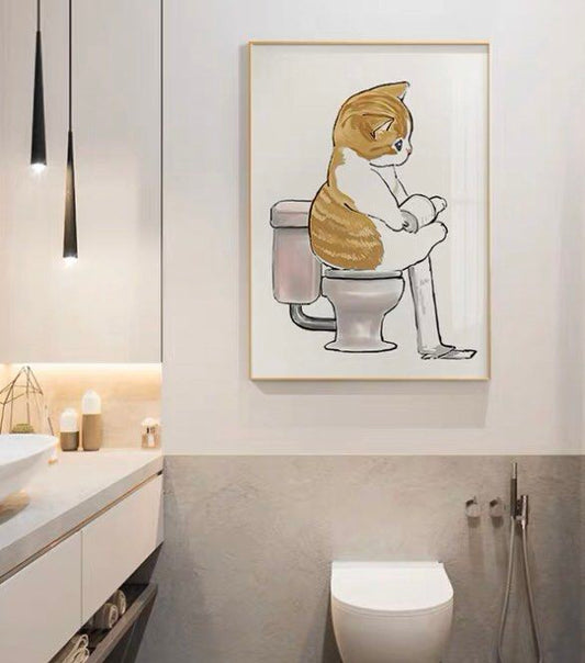 Onlookers Art | Art Painting | CuDdle Cat Art painting