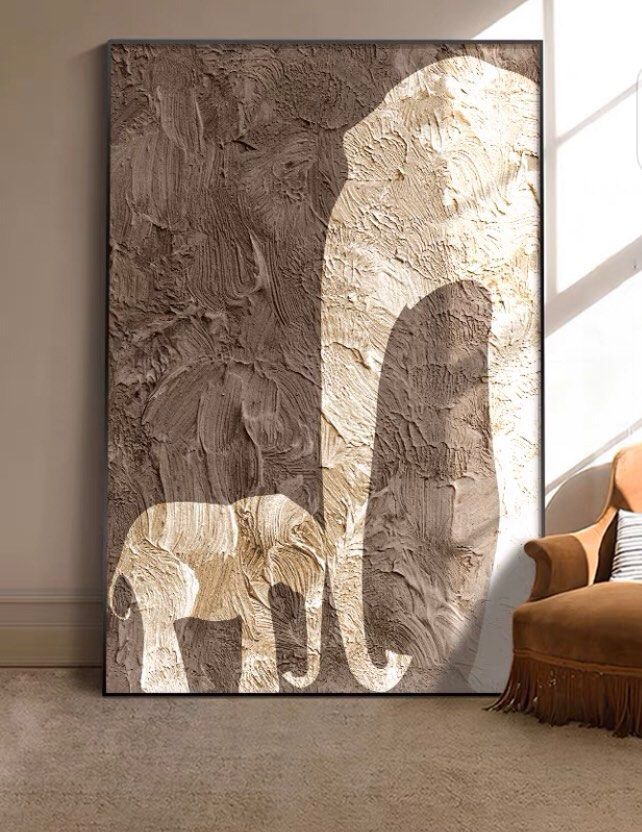 Onlookers Art | Art Painting | Elephant loVe art painting