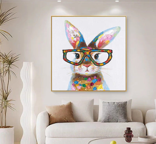 Onlookers Art | Oil Painting | FloPsy Bunny Oil Painting