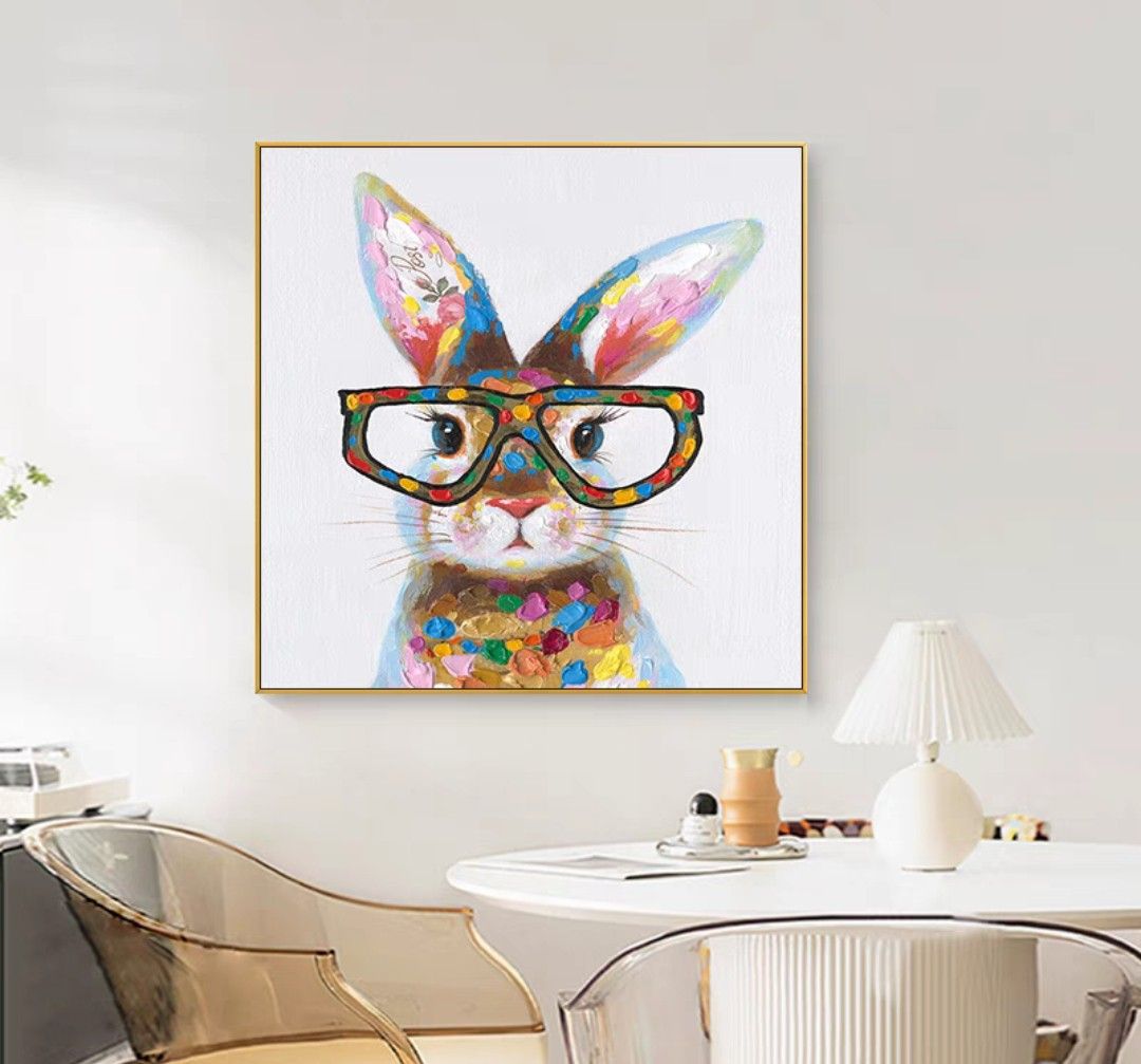 Onlookers Art | Oil Painting | FloPsy Bunny Oil Painting