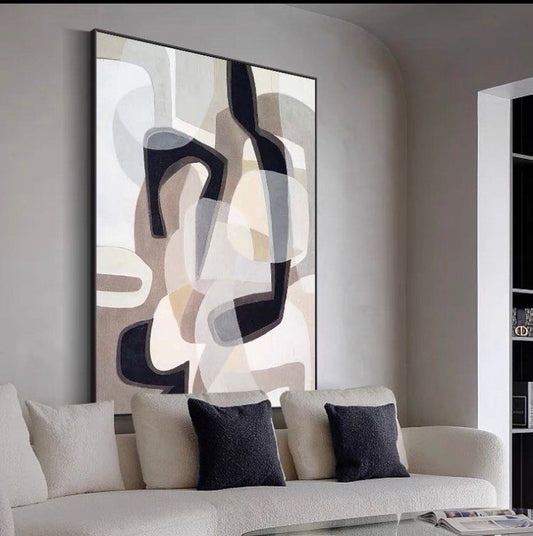 Onlookers Art | Oil Painting | HaNaa Abstract Oil Painting