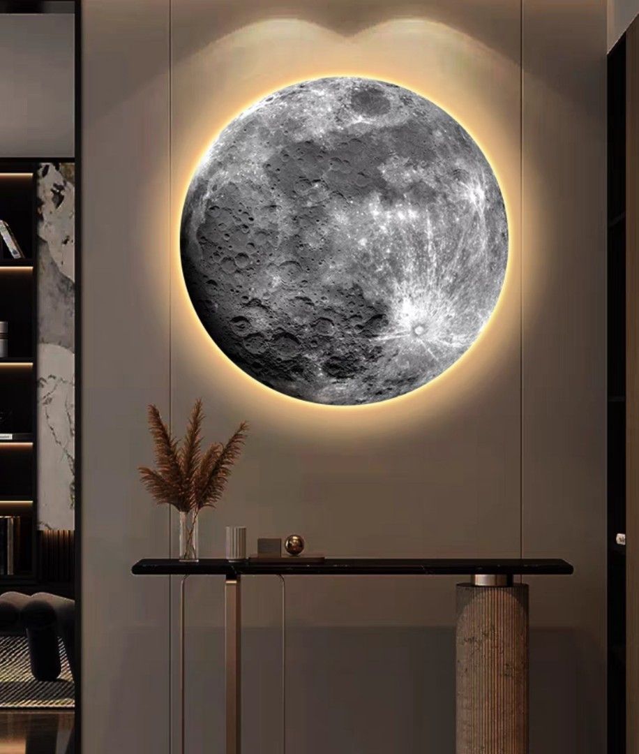 Onlookers Art | Unique Art | Moon Art with LED
