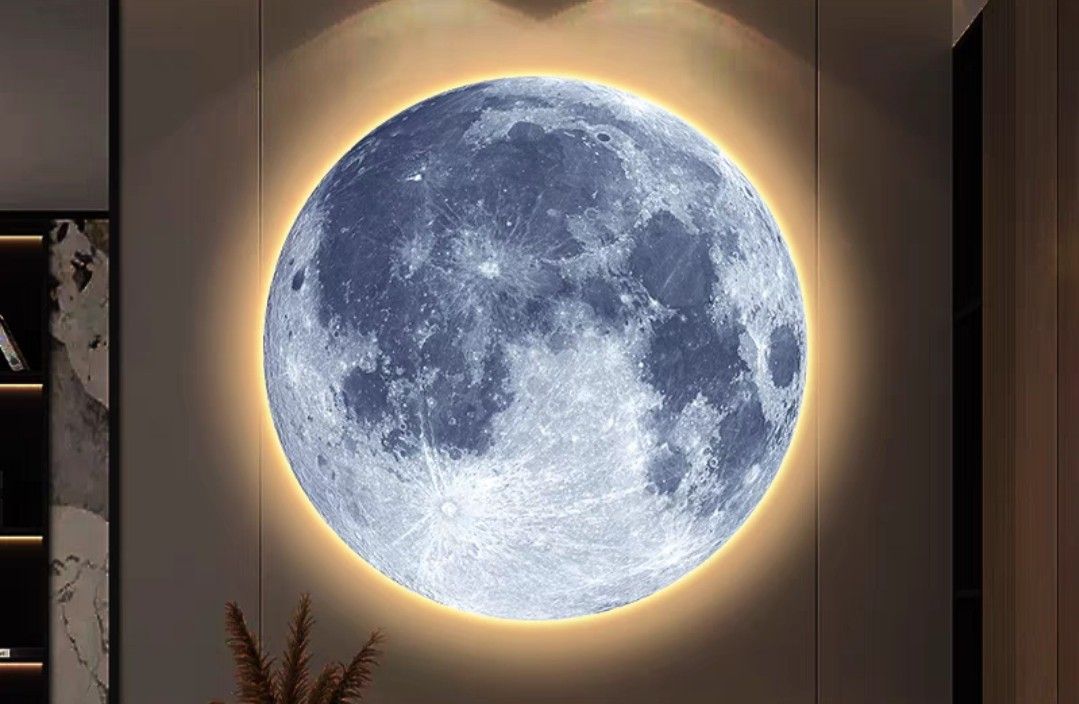 Onlookers Art | Unique Art | Moon Art with LED