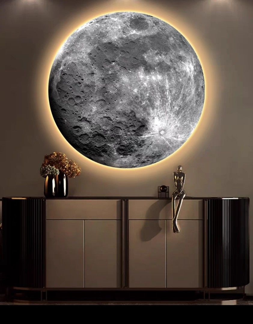 Onlookers Art | Unique Art | Moon Art with LED