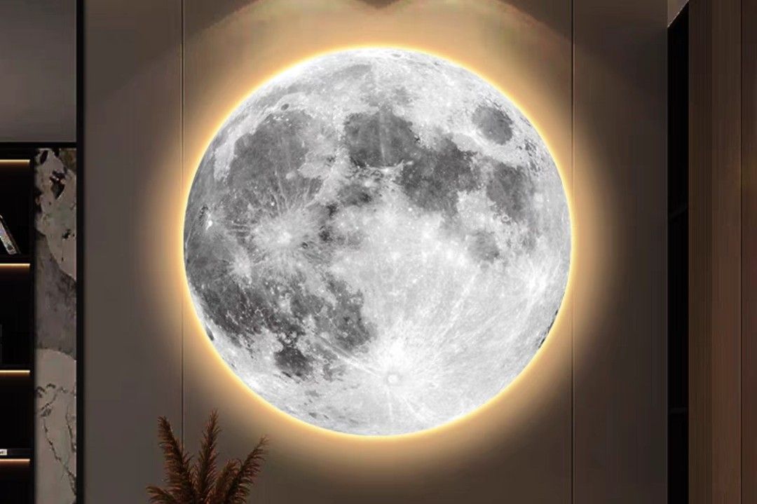 Onlookers Art | Unique Art | Moon Art with LED