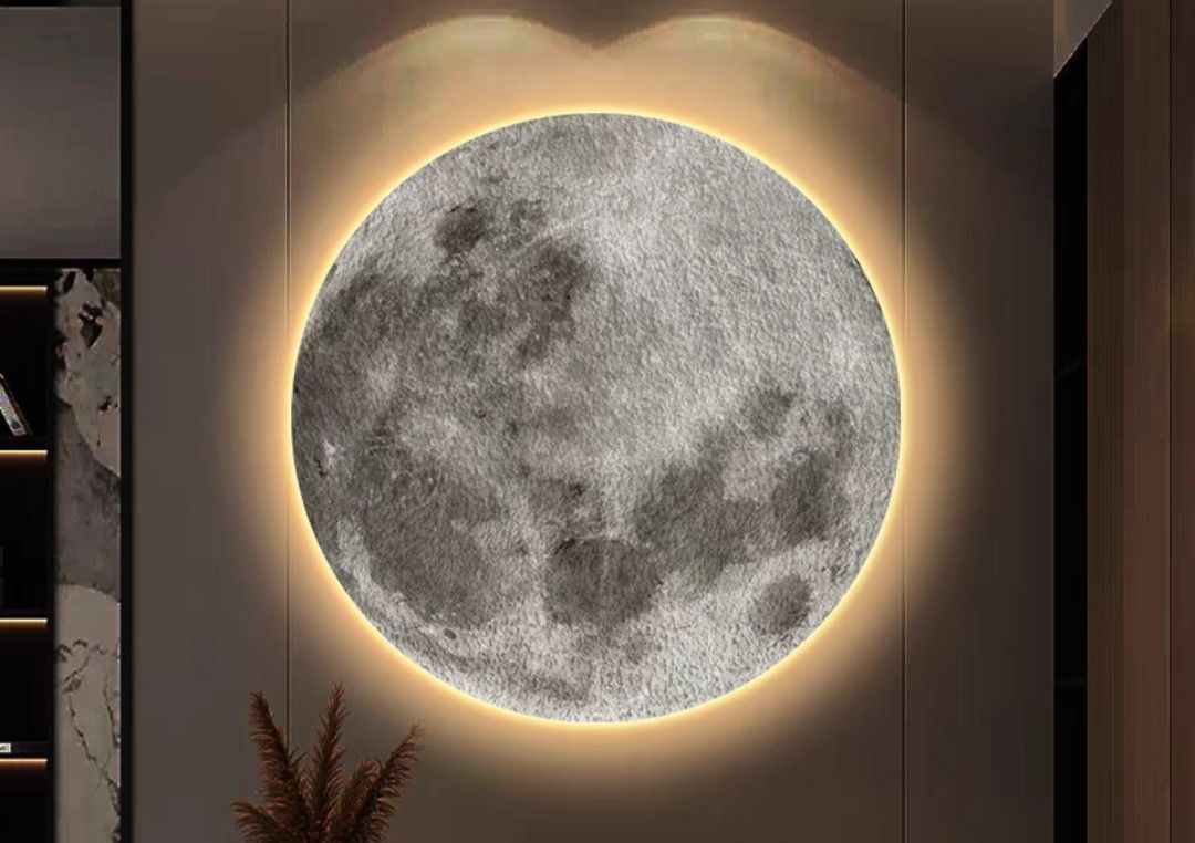 Onlookers Art | Unique Art | Moon Art with LED