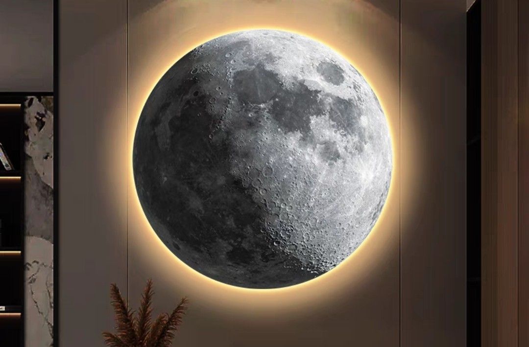 Onlookers Art | Unique Art | Moon Art with LED