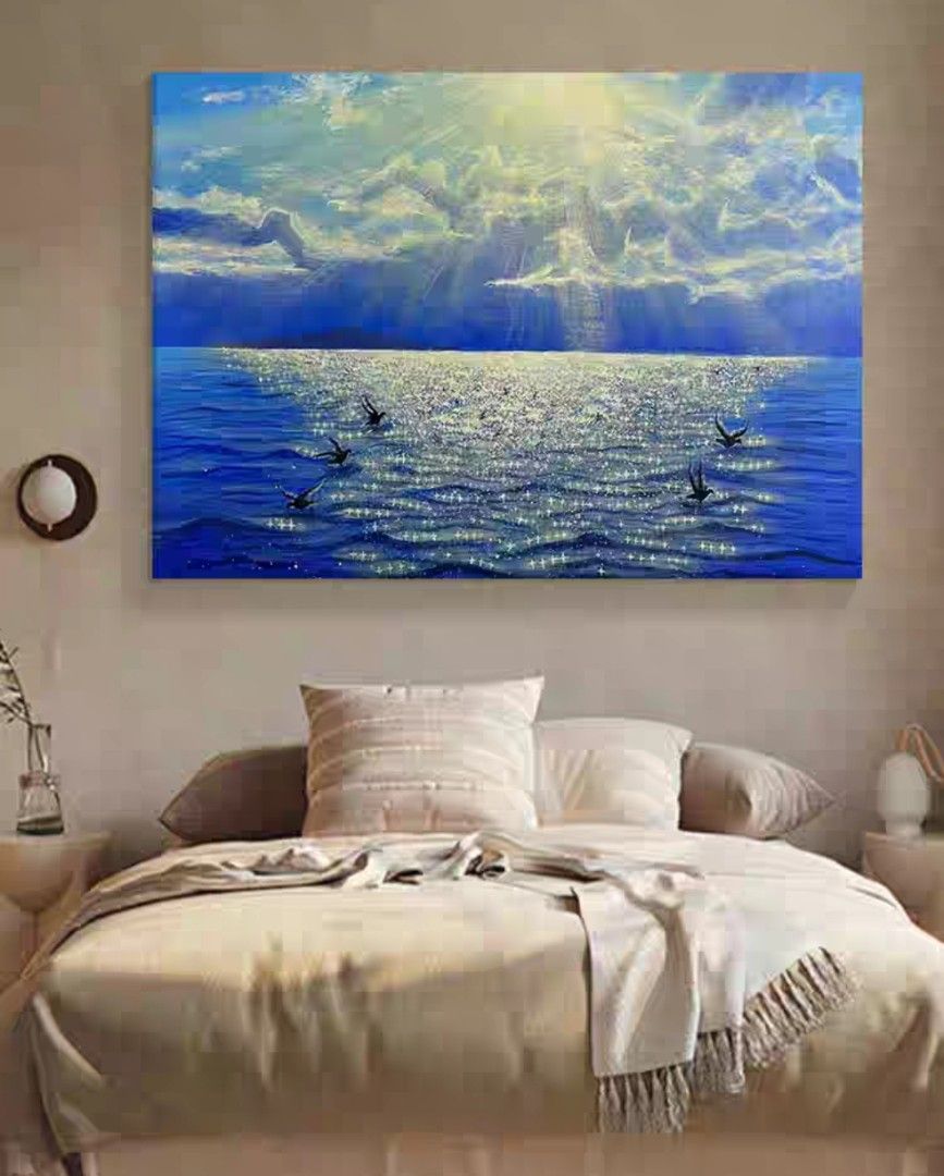indigo-oil-painting