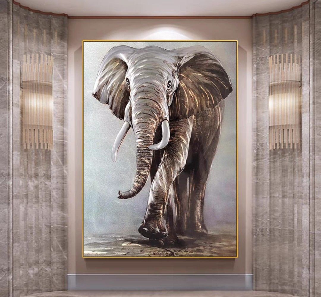 Onlookers Art | Oil Painting | JumBo Ele Oil Painting