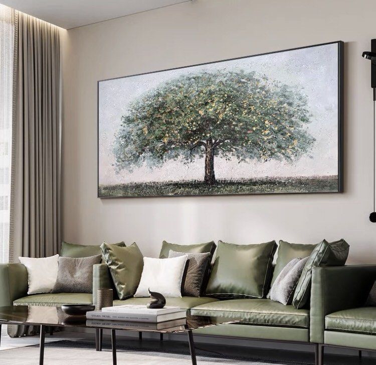 Onlookers Art | Oil Painting | KaTgEn Tree Oil Painting