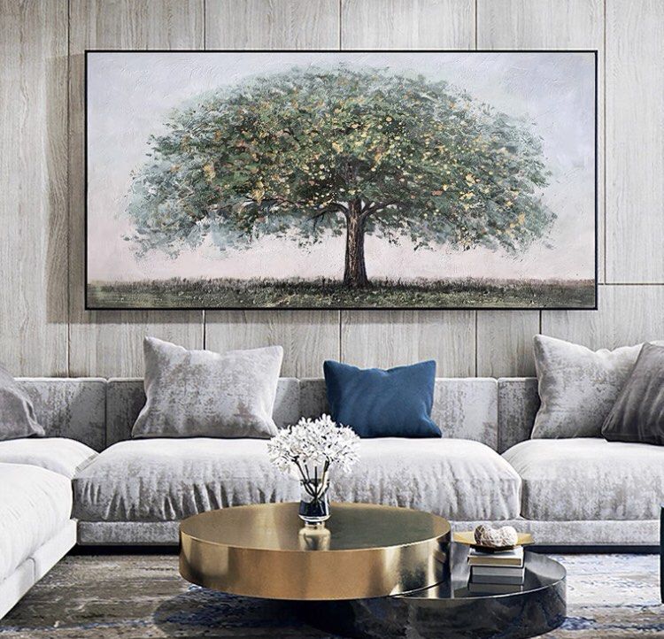 Onlookers Art | Oil Painting | KaTgEn Tree Oil Painting