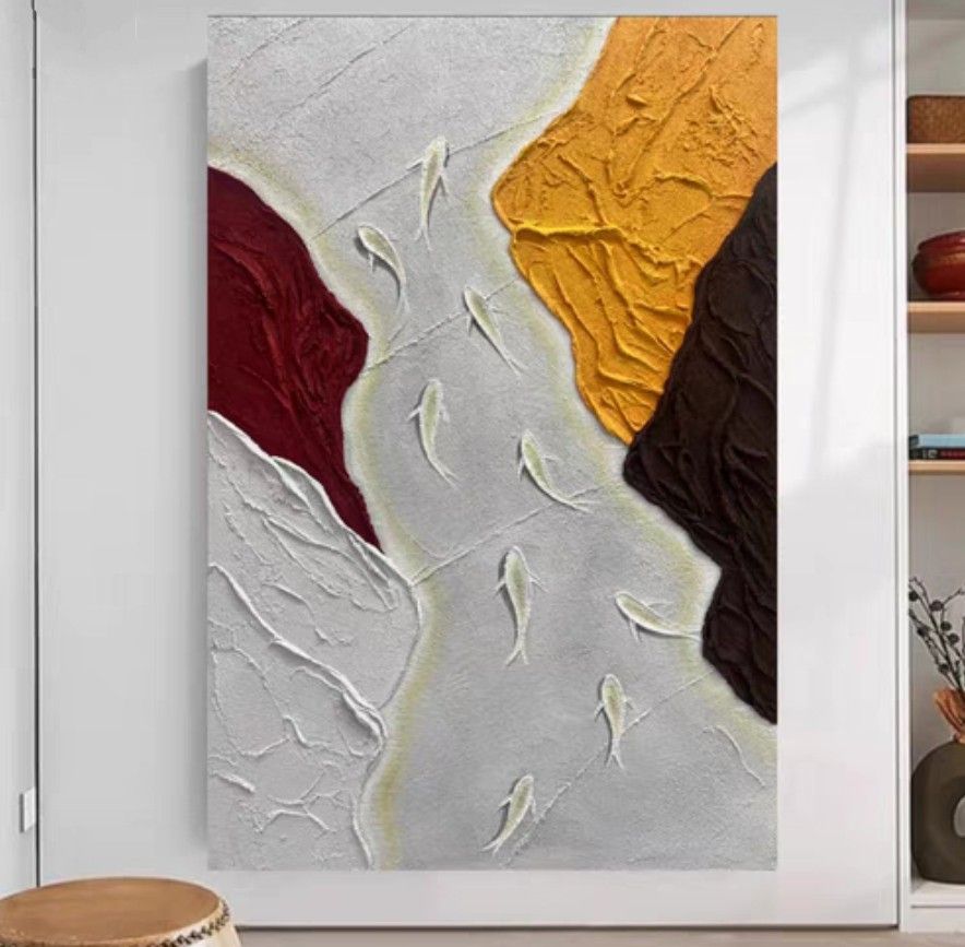 Onlookers Art | Oil Painting | KOi fisheS Oil painting