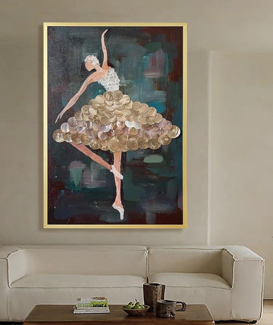 Onlookers Art | Oil Painting | LaDy Seashell Oil Painting