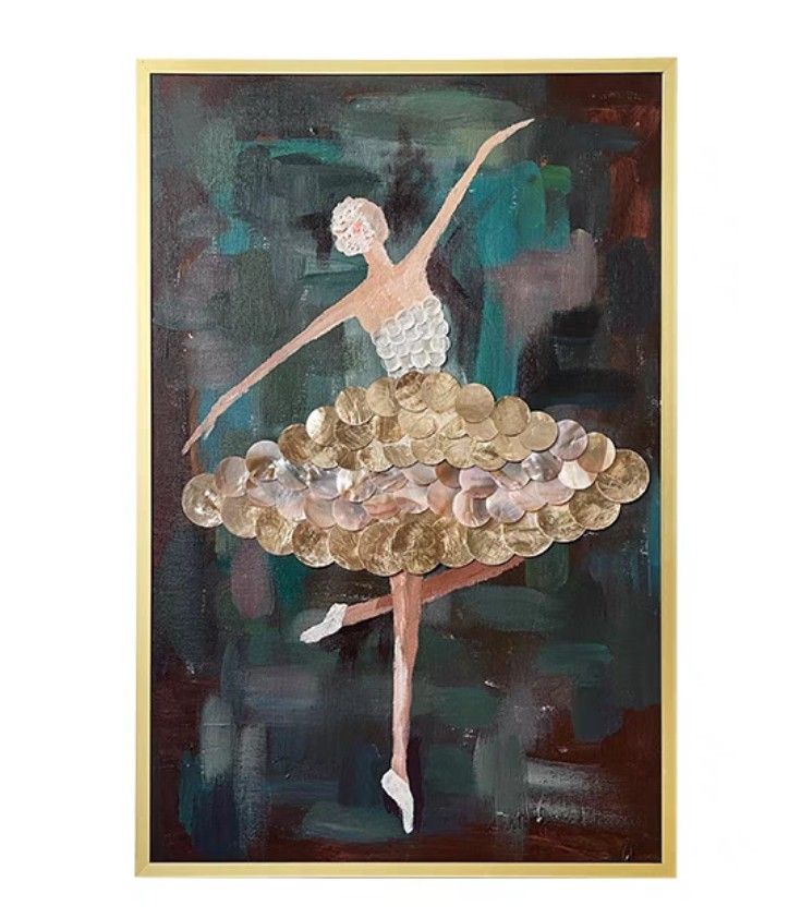 Onlookers Art | Oil Painting | LaDy Seashell Oil Painting