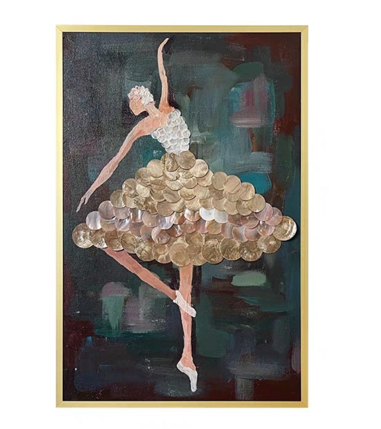 Onlookers Art | Oil Painting | LaDy Seashell Oil Painting