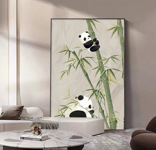 Onlookers Art | Oil Painting | Lele Panda Oil Painting