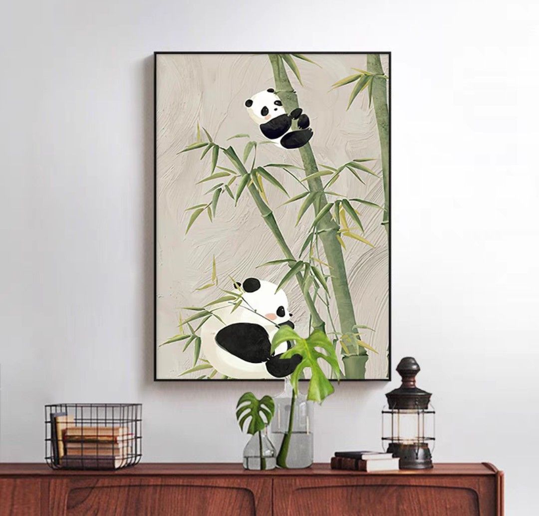 Onlookers Art | Oil Painting | Lele Panda Oil Painting