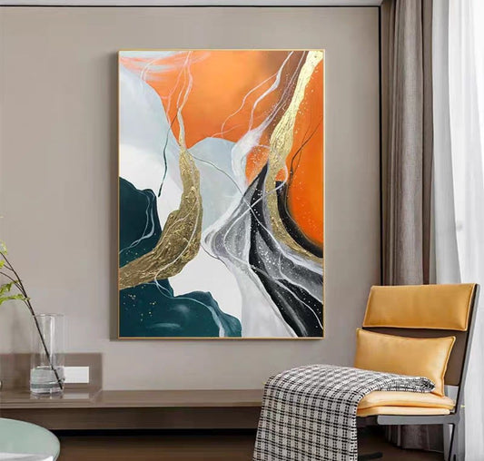 Onlookers Art | Oil Painting | TangLed Tapestry Abstract Oil Painting