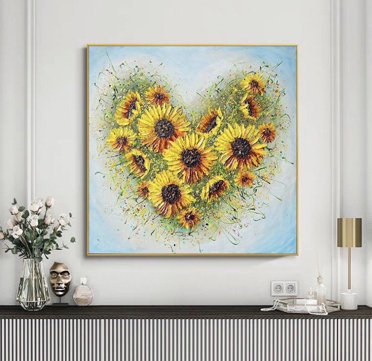 Onlookers Art | Oil Painting | LoVeFlo Sunflower Oil Painting