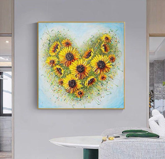 Onlookers Art | Oil Painting | LoVeFlo Sunflower Oil Painting