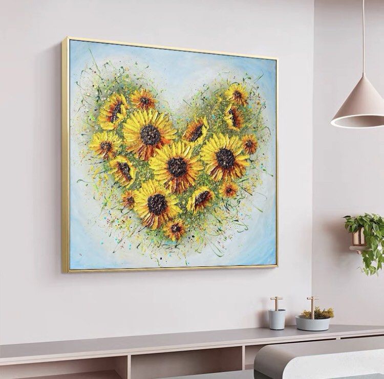 Onlookers Art | Oil Painting | LoVeFlo Sunflower Oil Painting
