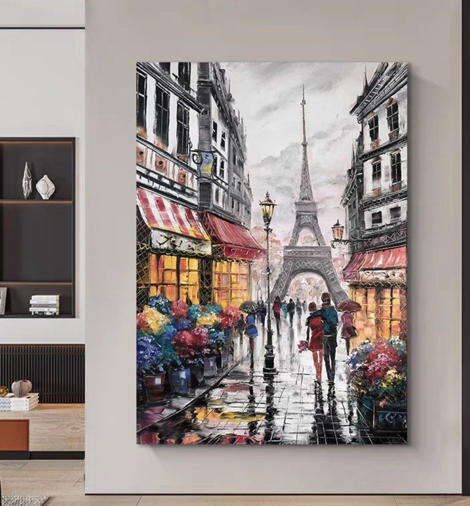 Onlookers Art | Oil Painting | LoVelY Street Oil Painting