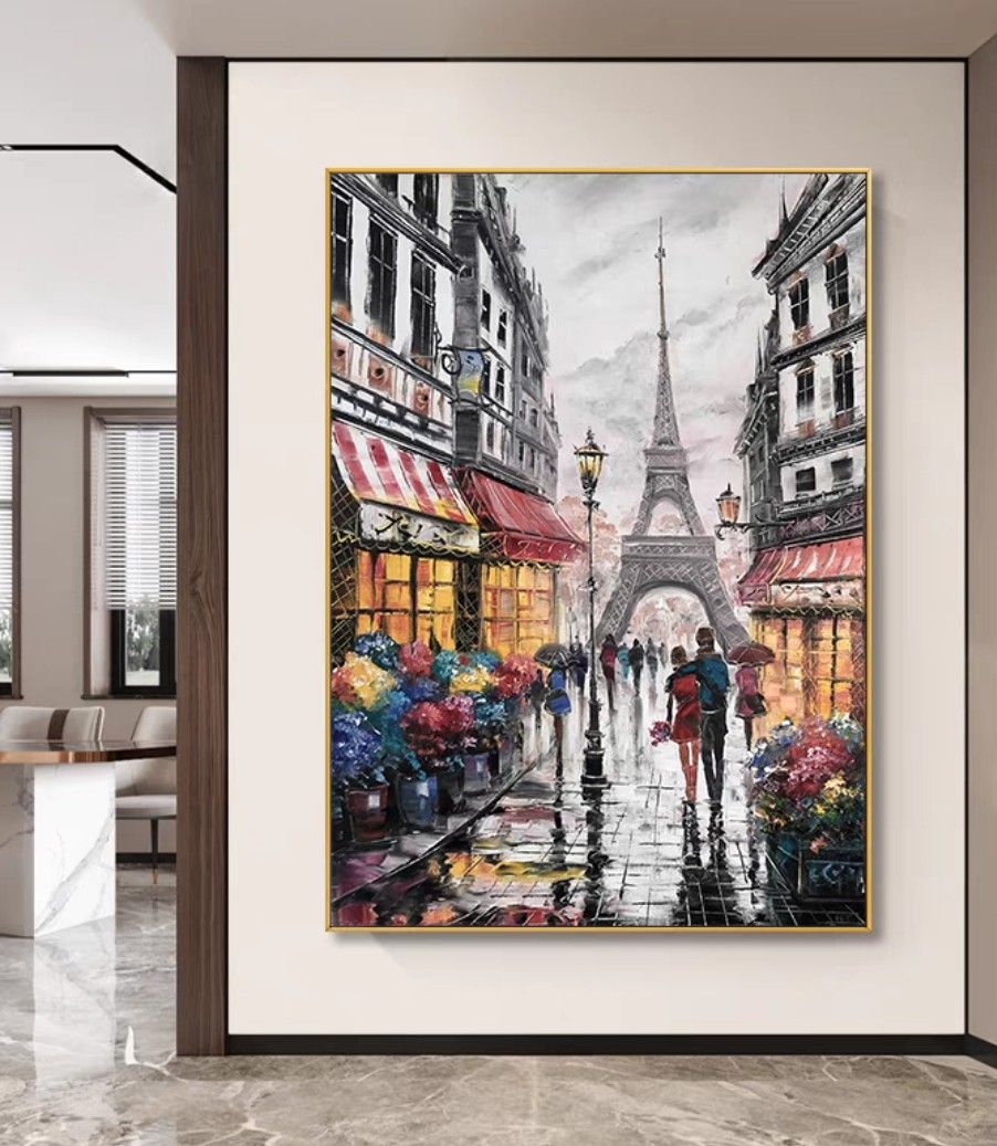 Onlookers Art | Oil Painting | LoVelY Street Oil Painting