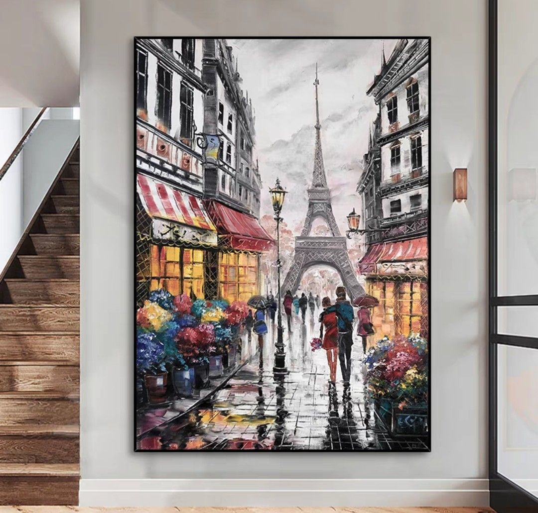 Onlookers Art | Oil Painting | LoVelY Street Oil Painting
