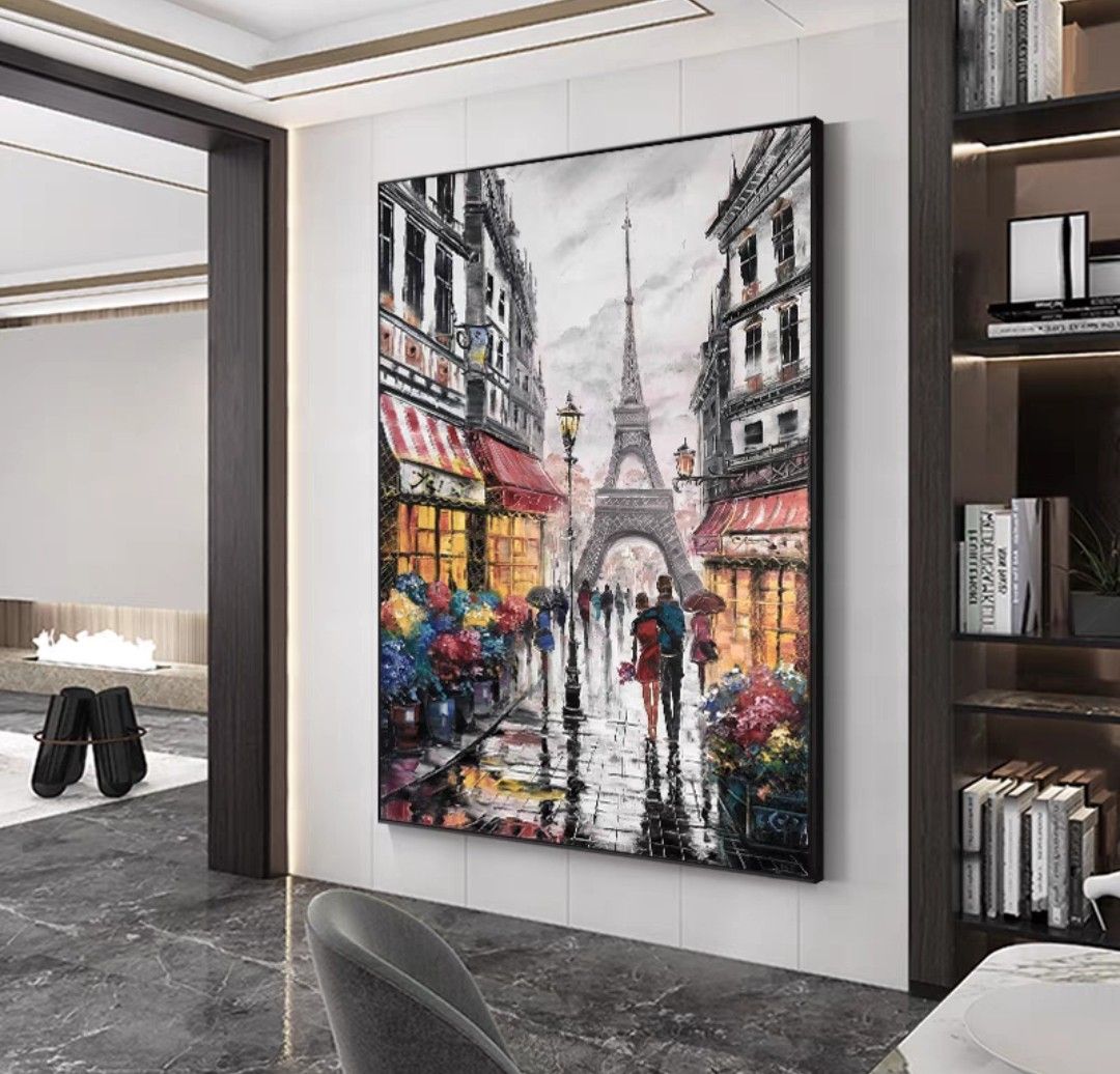 Onlookers Art | Oil Painting | LoVelY Street Oil Painting