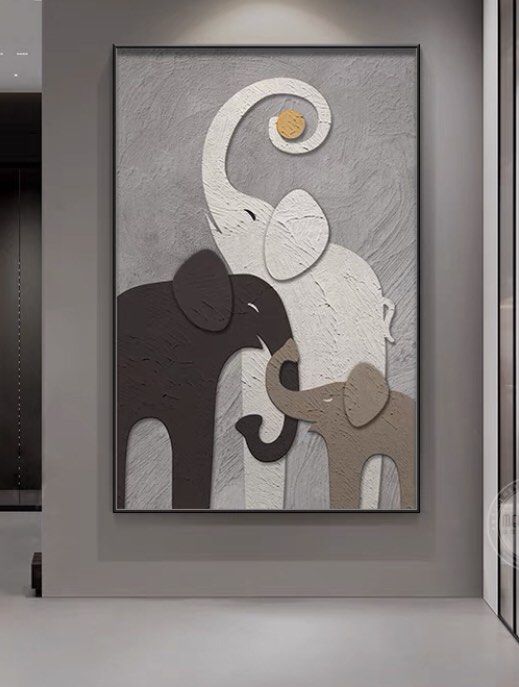 MerRier Ele art painting | Onlookers Art