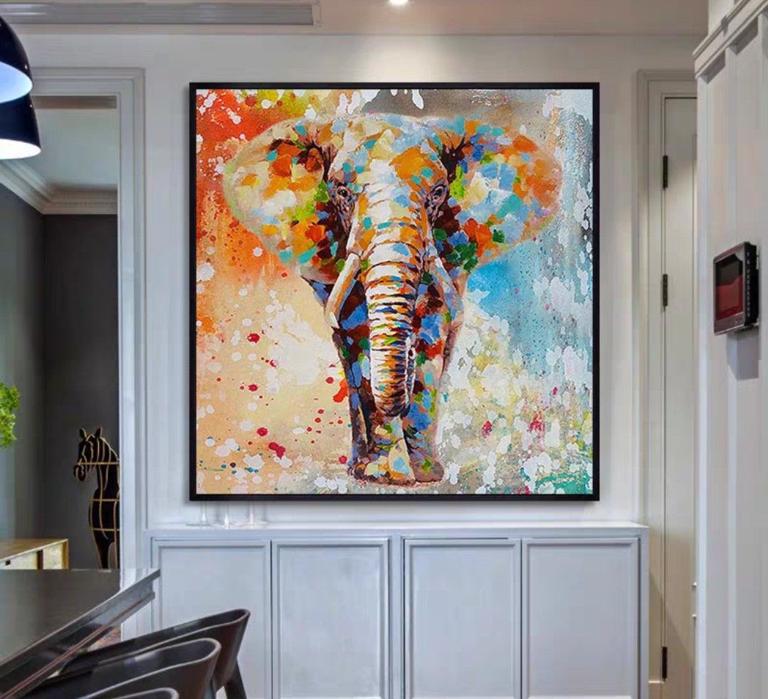 Onlookers Art | Oil Painting | MighTy Elephant Oil Painting
