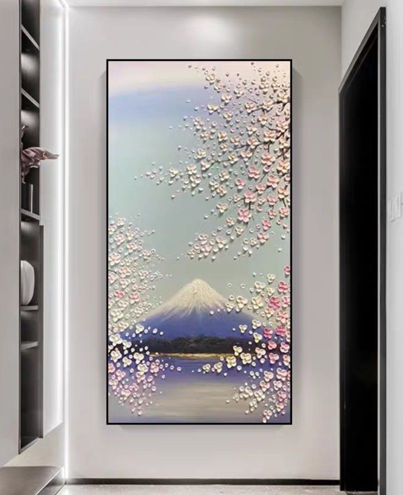 Onlookers Art | Oil Painting | MounT FuJi Oil Painting