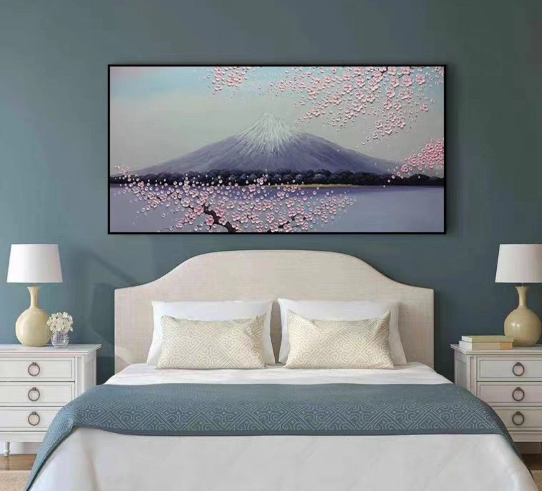 Onlookers Art | Oil Painting | MounT FuJi Oil Painting