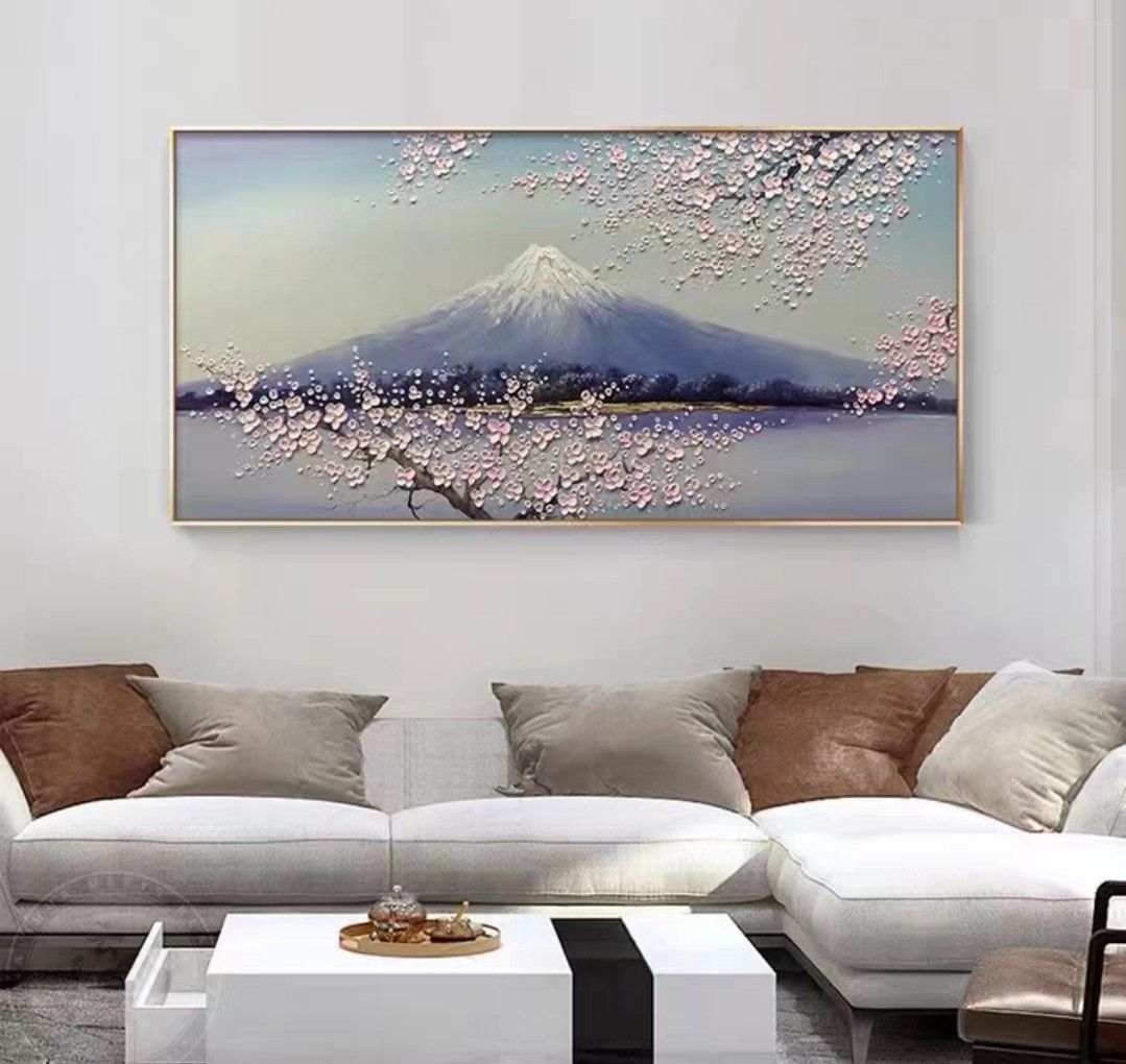 Onlookers Art | Oil Painting | MounT FuJi Oil Painting