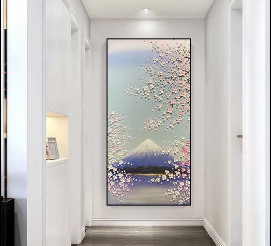 Onlookers Art | Oil Painting | MounT FuJi Oil Painting