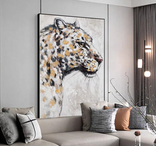 Onlookers Art | Oil Painting | NaMir Leopard Oil Painting