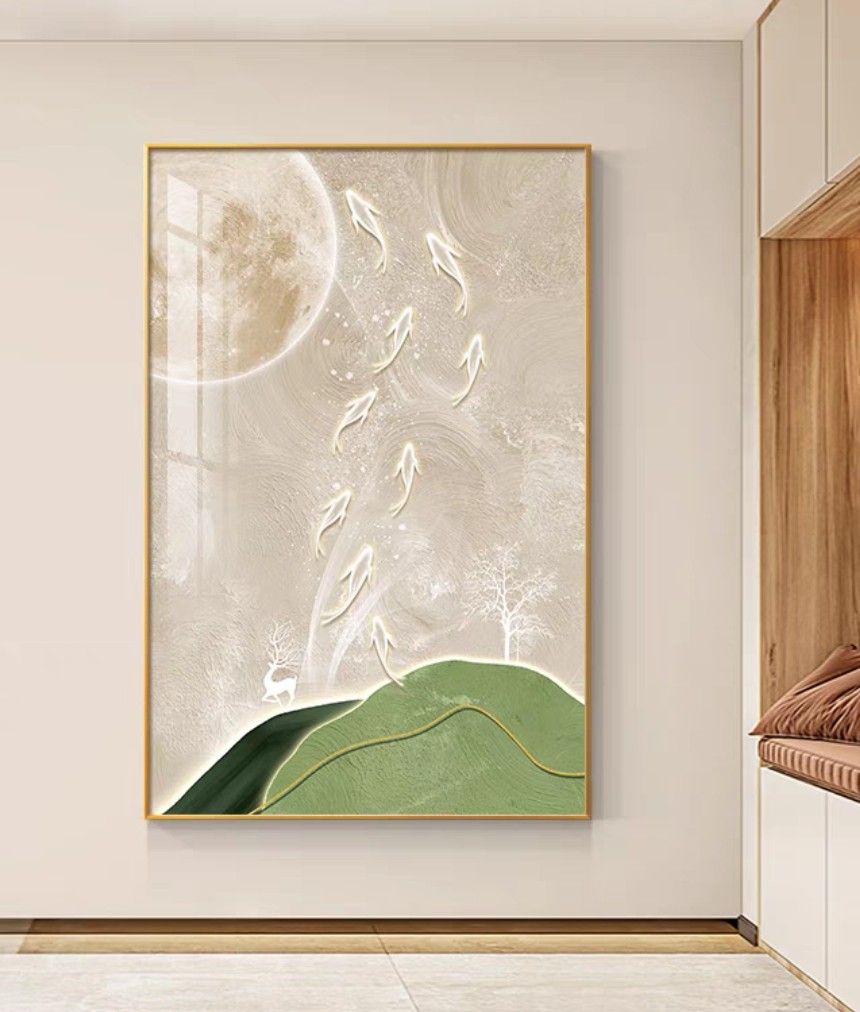 Onlookers Art | Art Painting | NinE Koi fishes art painting