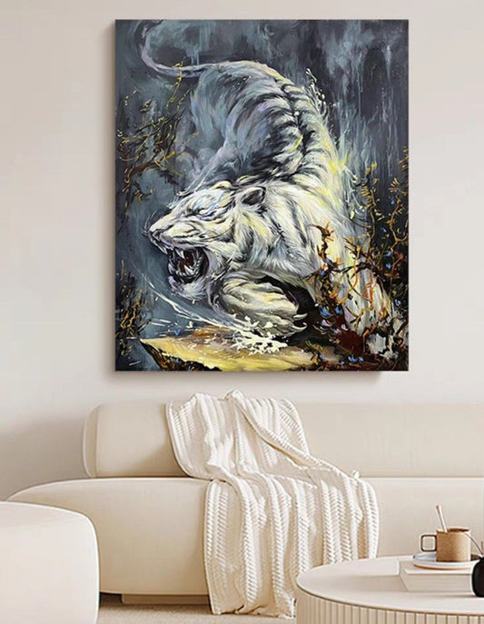 Onlookers Art | Oil Painting | NinJa Tiger Oil painting