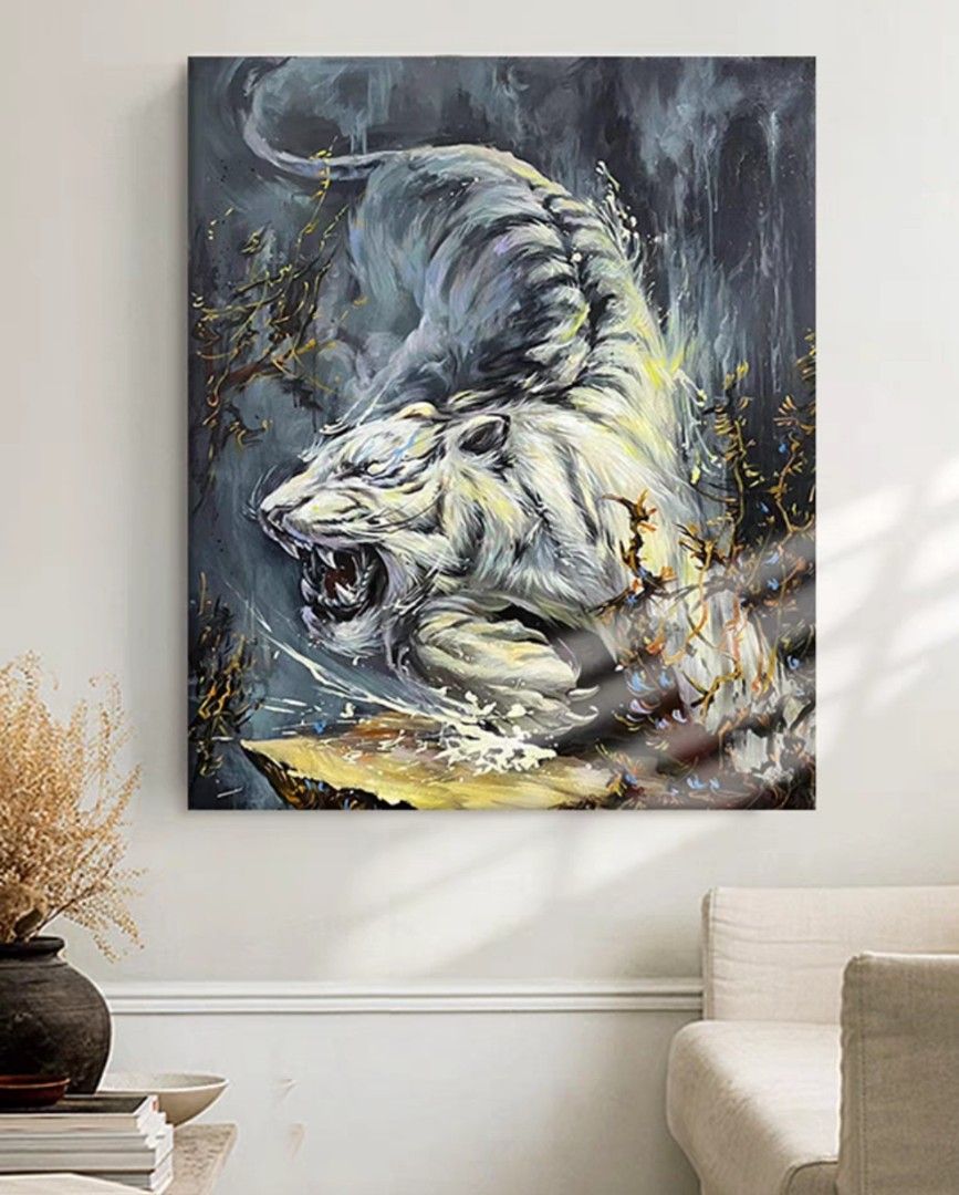 Onlookers Art | Oil Painting | NinJa Tiger Oil painting