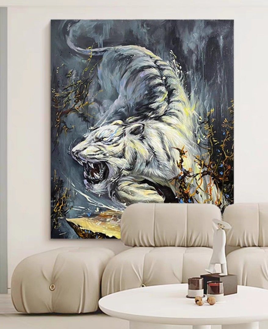 Onlookers Art | Oil Painting | NinJa Tiger Oil painting