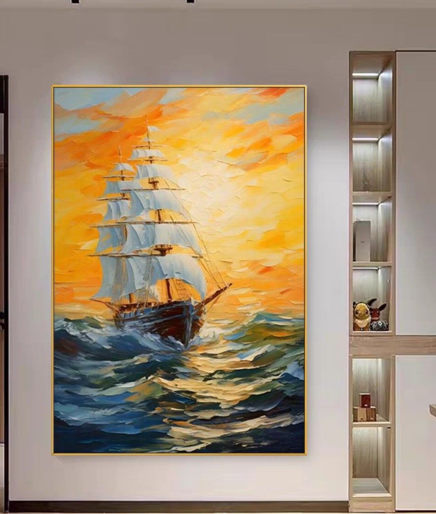 Onlookers Art | Oil Painting | PrinCess sAil Oil Painting