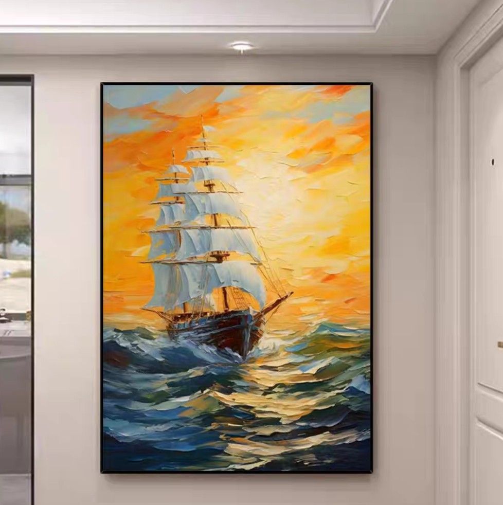 Onlookers Art | Oil Painting | PrinCess sAil Oil Painting