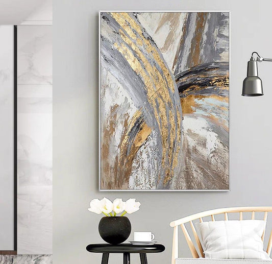 Onlookers Art | Oil Painting | QoXa Abstract Oil Painting