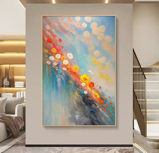 Onlookers Art | Oil Painting | Flower Strike Oil Painting