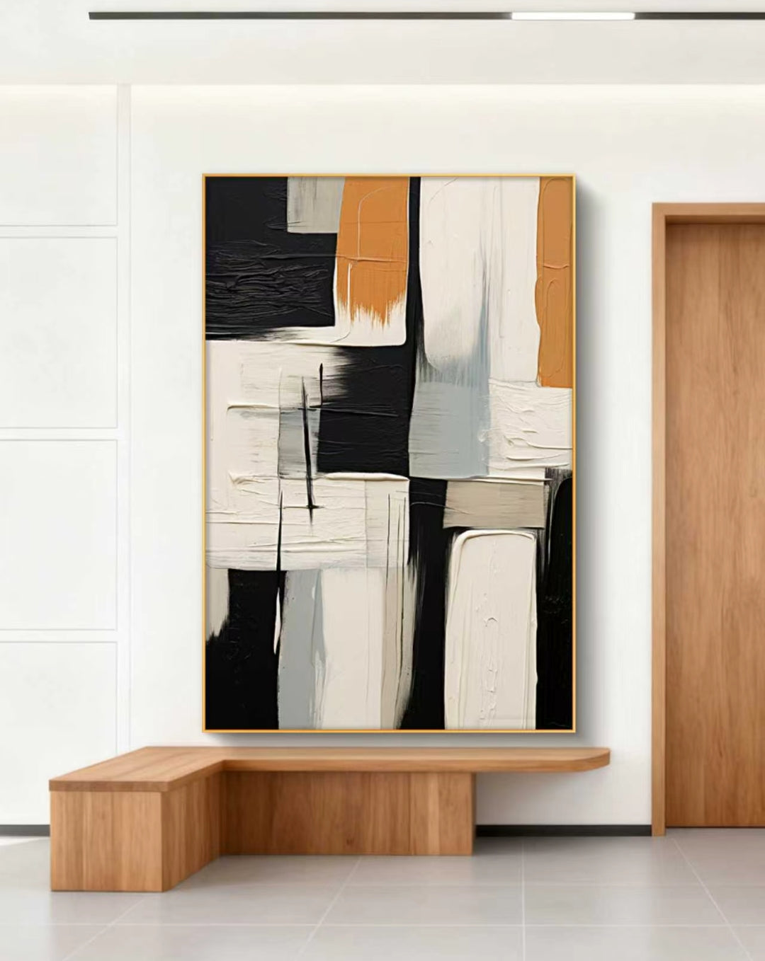 Modular Harmony Abstract Oil Painting