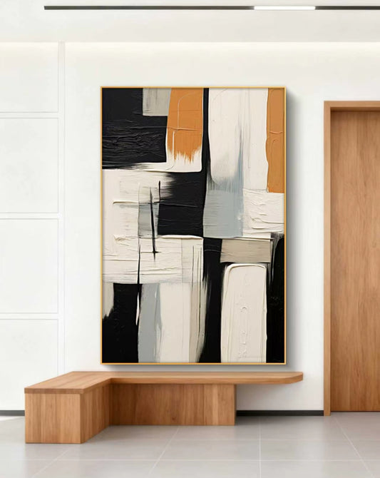 Modular Harmony Abstract Oil Painting