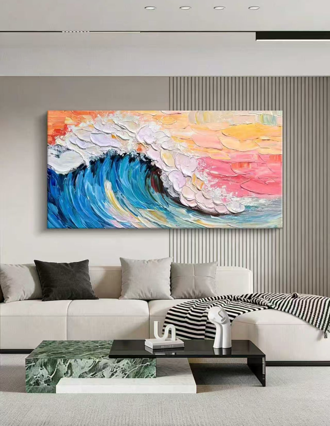 Color Surge Abstract Oil Painting