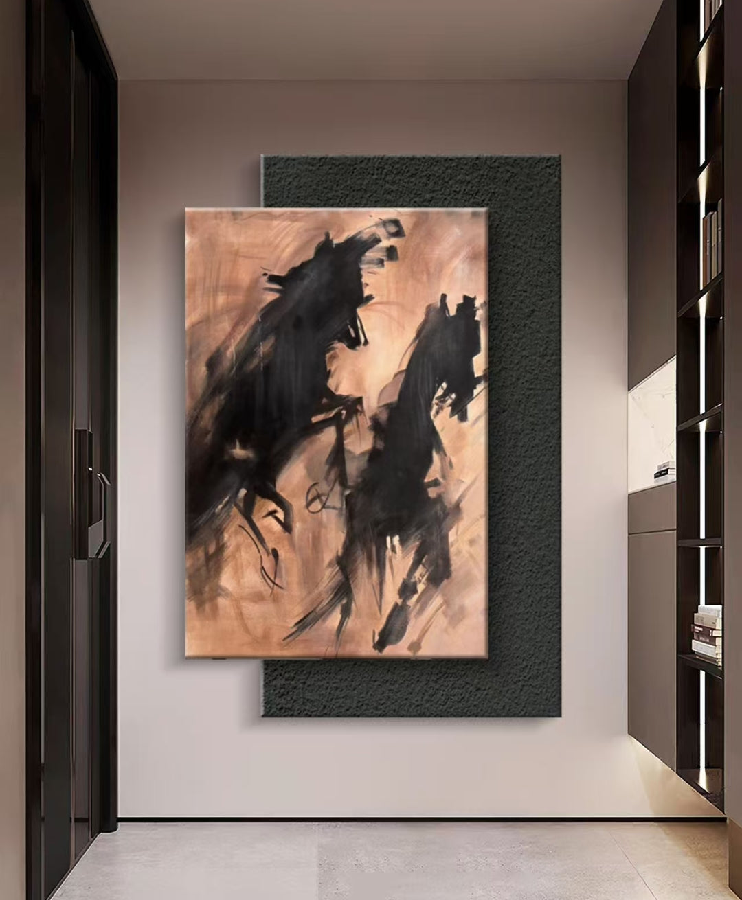 Onlookers Art | Oil Painting | Stride Abstract Oil Painting