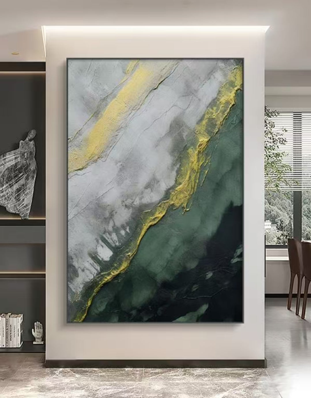 Onlookers Art | Oil Painting | Marblen Abstract Oil Painting