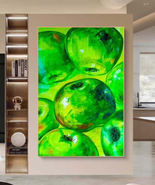 Onlookers Art | Oil Painting | Green Temptation Oil Painting